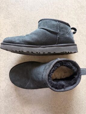 UGG Black Classic Ultra Mini Boots